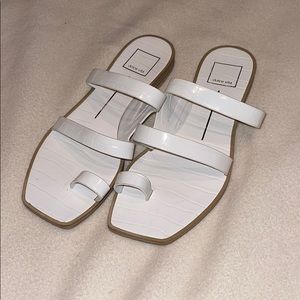 Dolce Vita white sandals